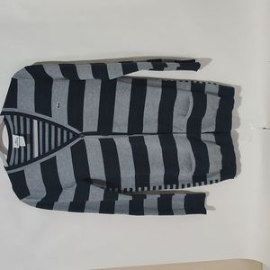 Lacoste Striped Button Down Sweater Size 40 Cobain